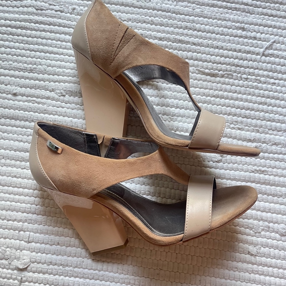 Calvin Klein | Shoes | Calvin Klein Caryn Cream Open Toe